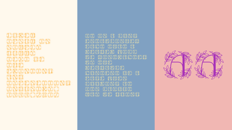 Floravine Monogram Font