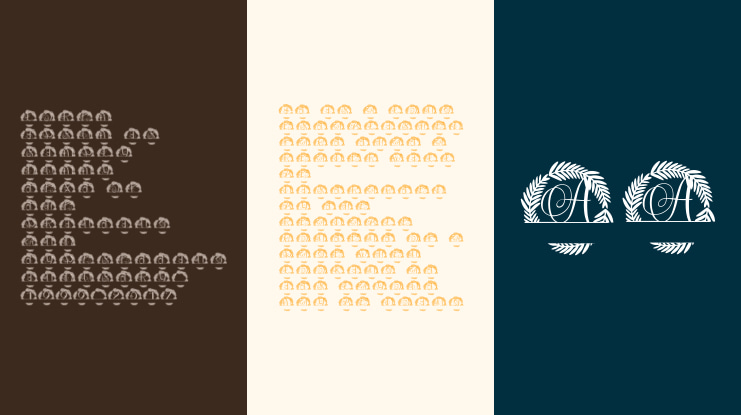 Laurelienne Split Monogram Font