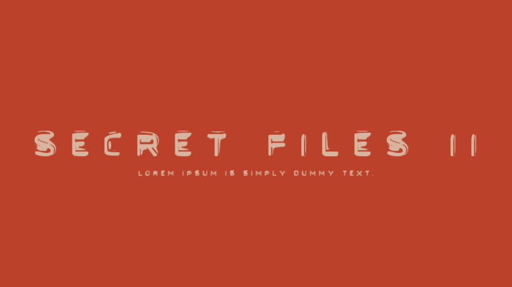 Secret Files II Font