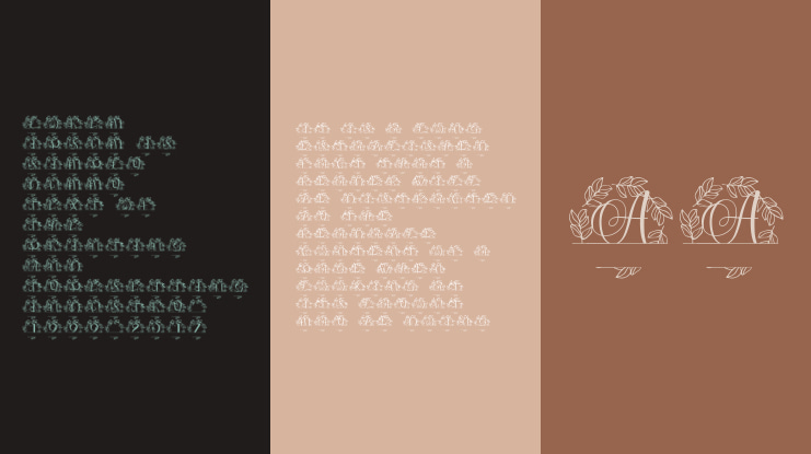 Laurisia Split Monogram Font