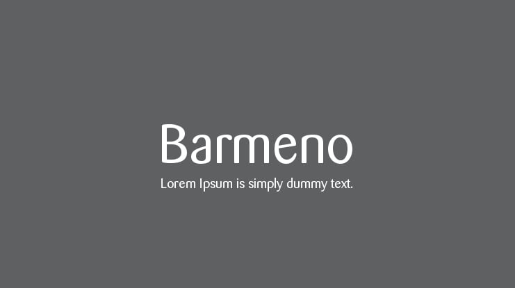 Barmeno Font Family
