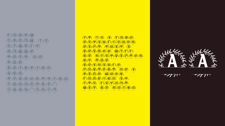 Olensia Split Monogram Font