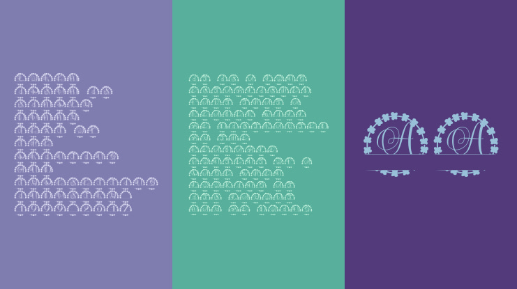 Olivenza Split Monogram Font