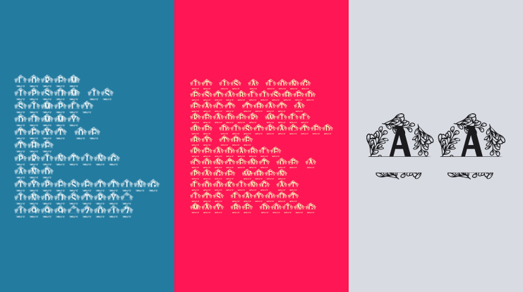 Oliveora Split Monogram Font