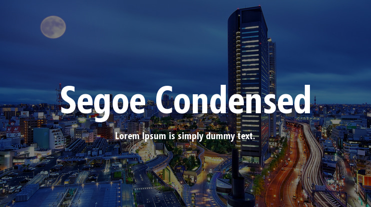 Segoe Condensed Font Family