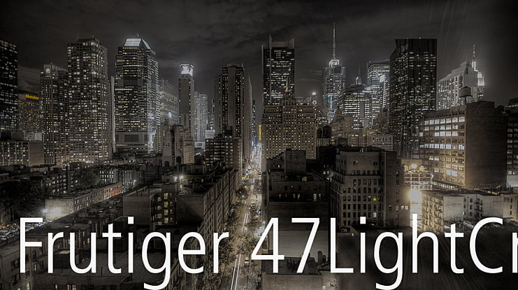 Frutiger 47LightCn Font
