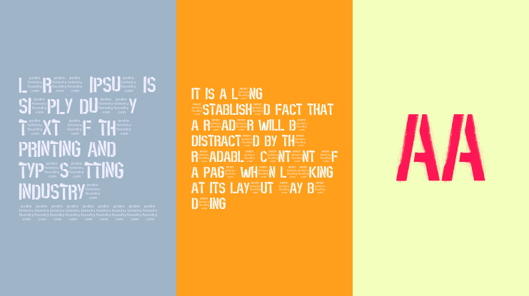 Stencil PTx Sprayed Font