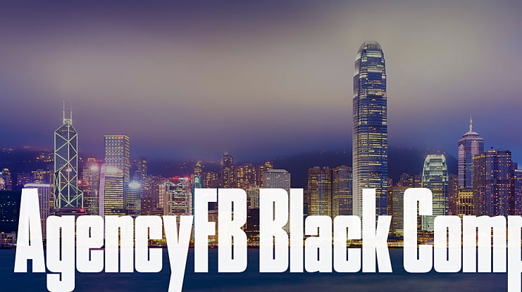 AgencyFB Black Comp Font Family