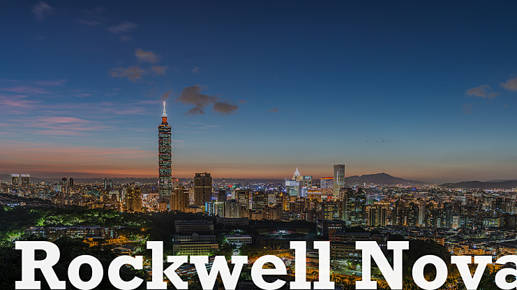 Rockwell Nova Font Family