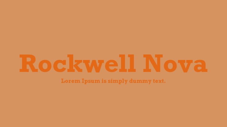 Rockwell Nova Font Family