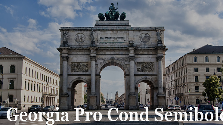 Georgia Pro Cond Font Family