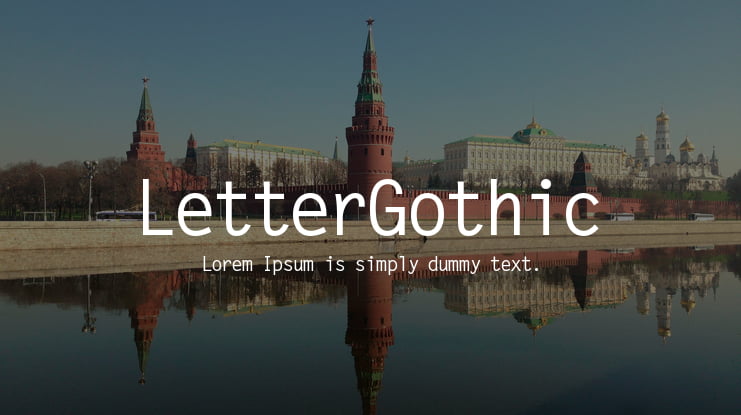 LetterGothic Font Family