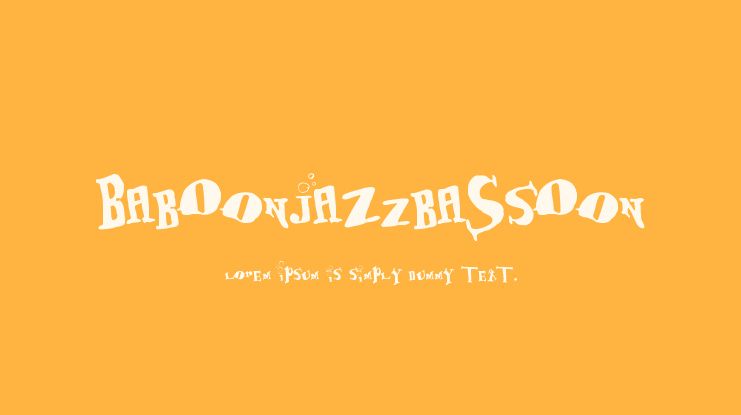 BabOonjaZzbaSsOon Font