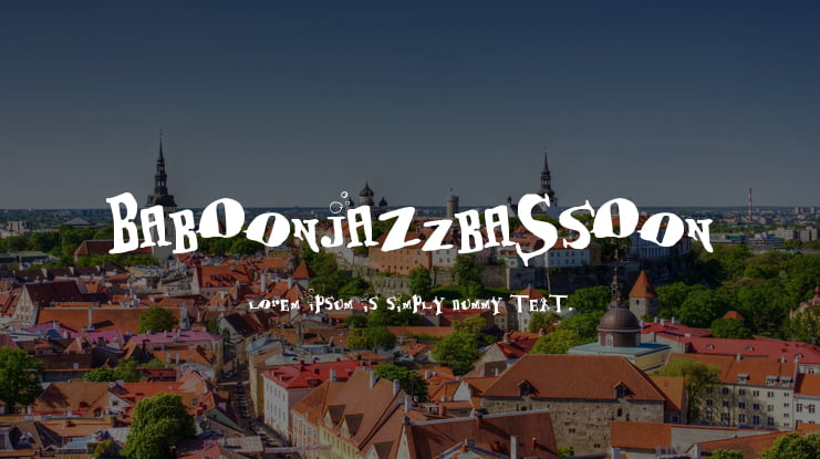 BabOonjaZzbaSsOon Font