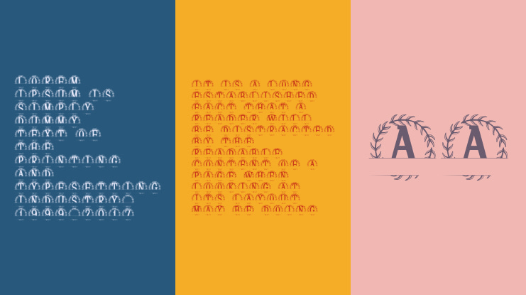 Virellia Split Monogram Font