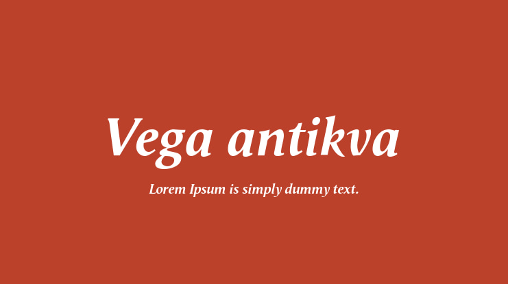 Vega antikva Font