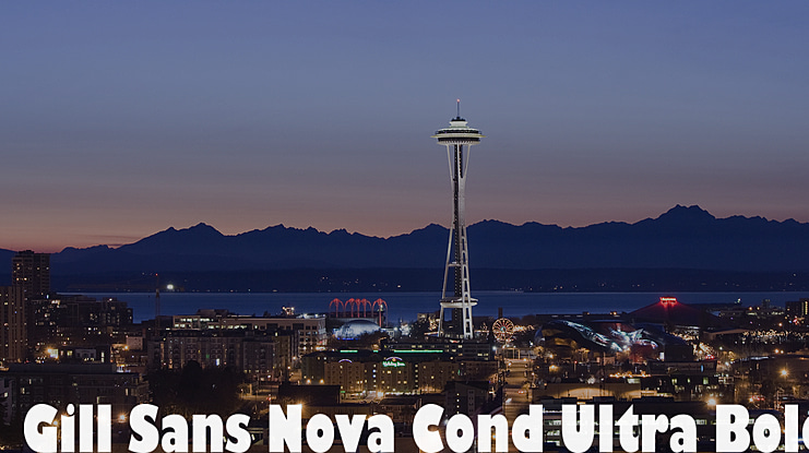 Gill Sans Nova Cond Ultra Bold Font Family
