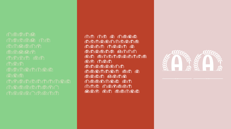 Crowned Laurel Split Monogram Font