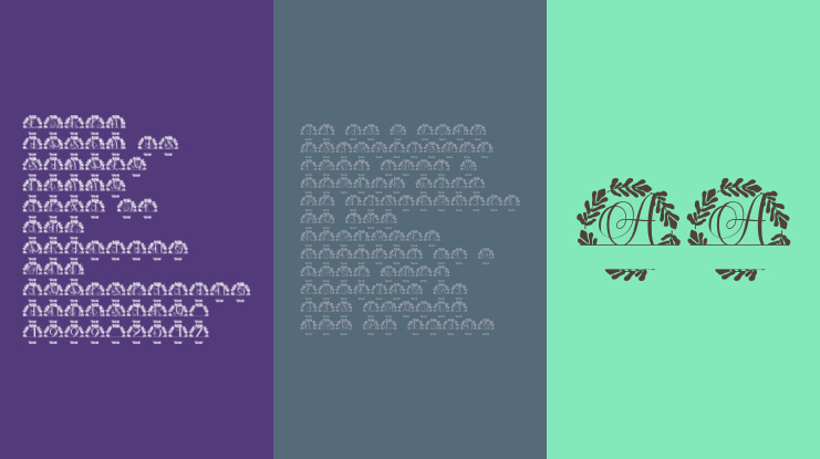 Virentia Split Monogram Font