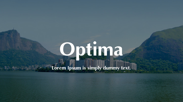 Optima Font Family