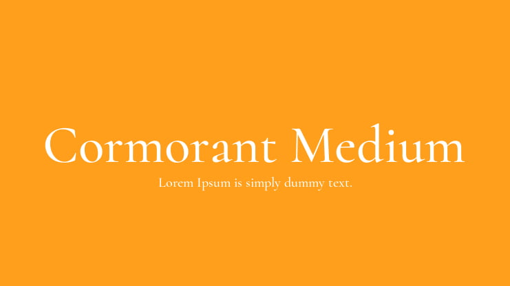 Cormorant Medium Font Family