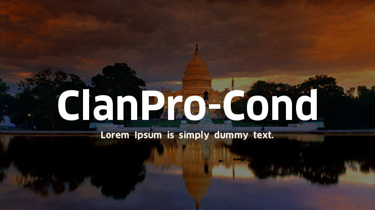 ClanPro-Cond Font Family