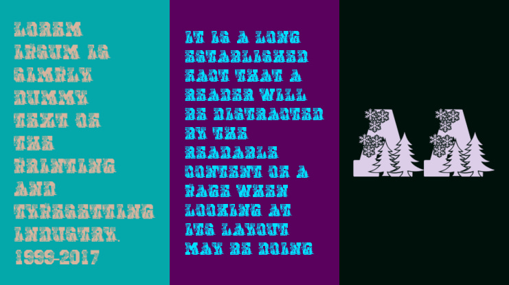 Blockton Christmas Font