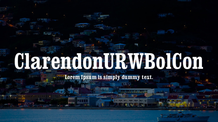 ClarendonURWBolCon Font