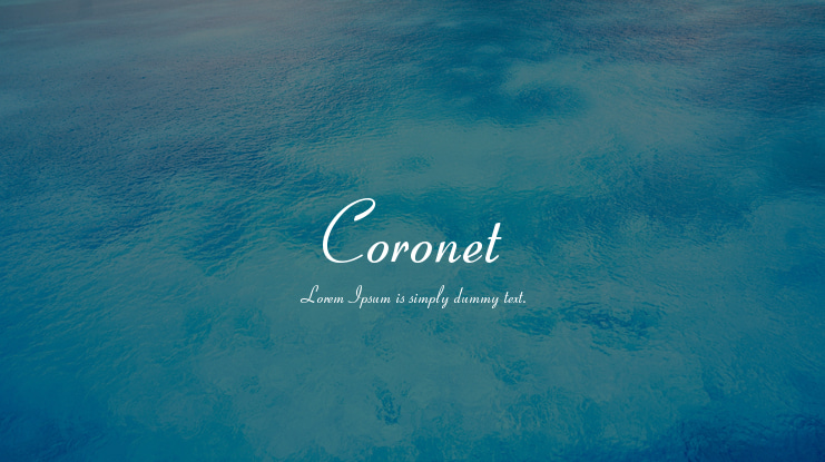 Coronet Font