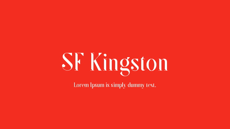 SF Kingston Font