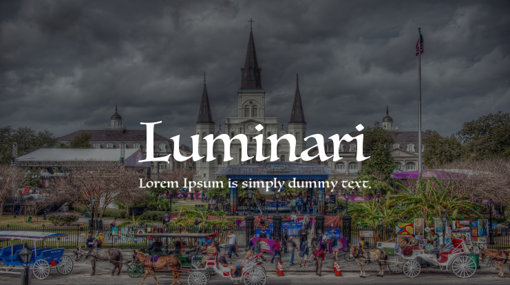 Luminari Font