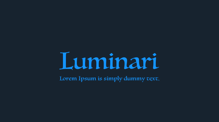 Luminari Font