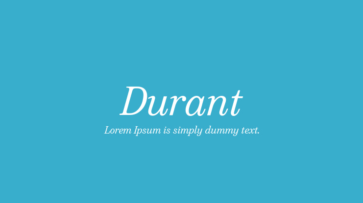 Durant Font
