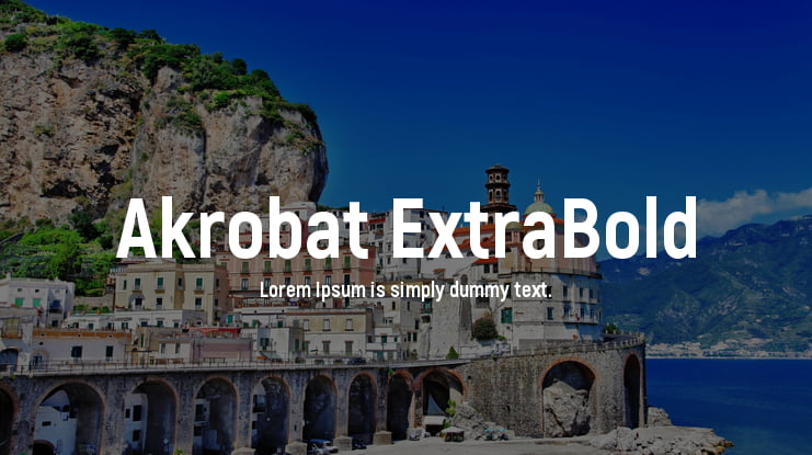 Akrobat ExtraBold Font