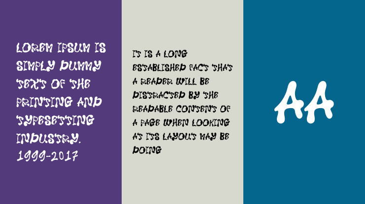 Aqua Monstera Font