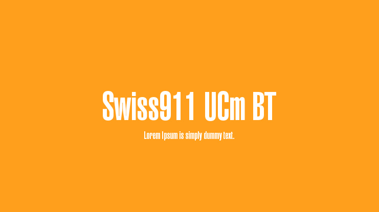 Swiss911 UCm BT Font