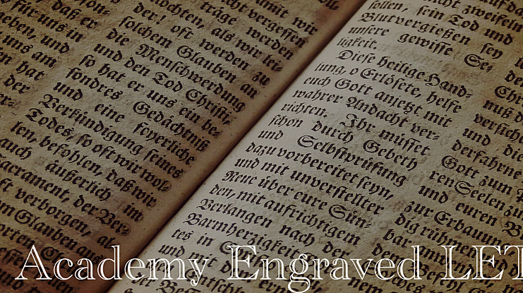 Academy Engraved LET Font