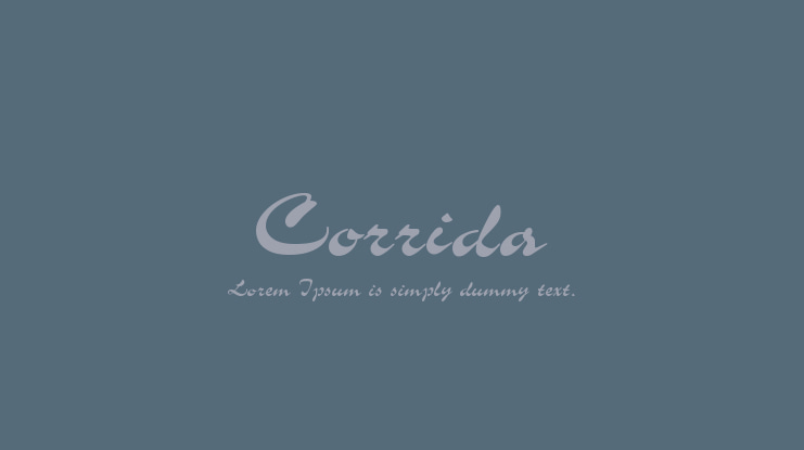 Corrida Font