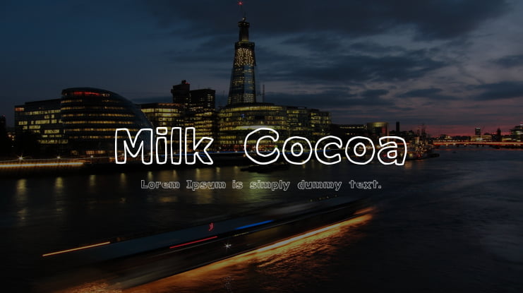 Milk Cocoa Font