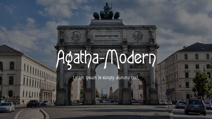 Agatha-Modern Font