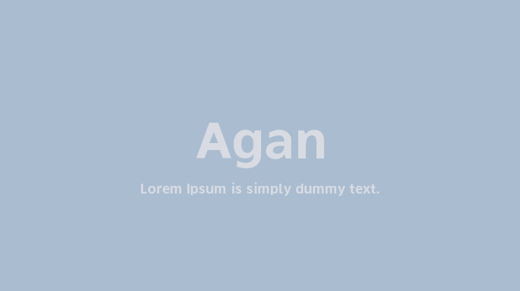 Agan Font Family