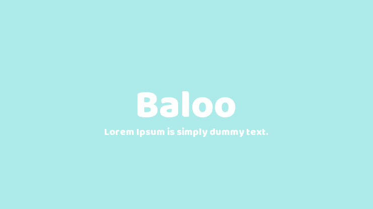 Baloo Font Family