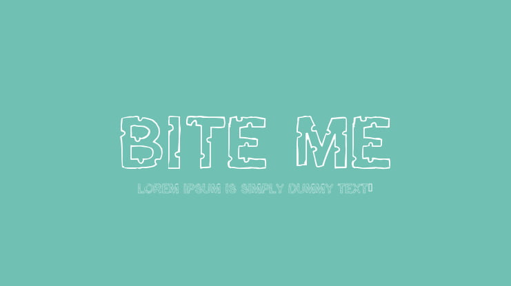 Bite Me Font