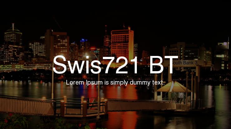 Swis721 BT Font