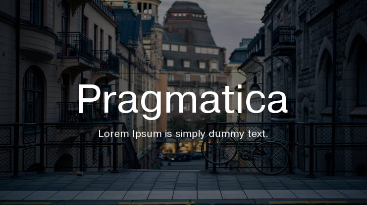 Pragmatica Font