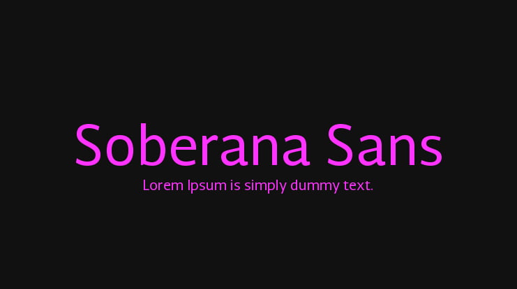 Soberana Sans Font Family