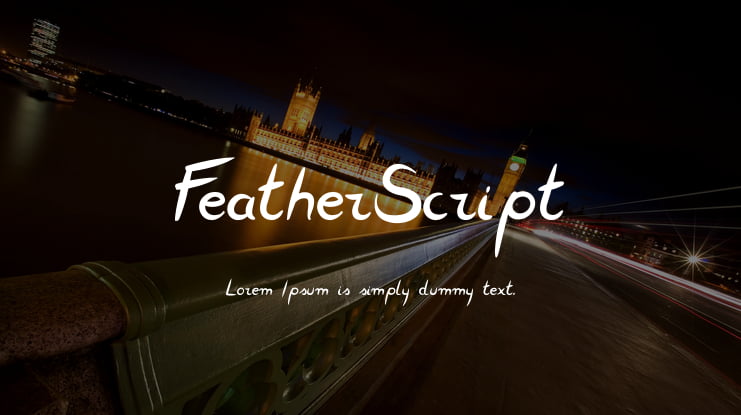 FeatherScript Font