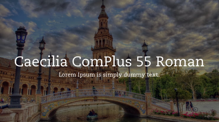 Caecilia ComPlus 55 Roman Font