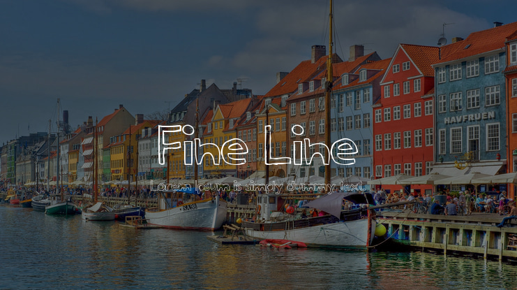 Fine Line Font