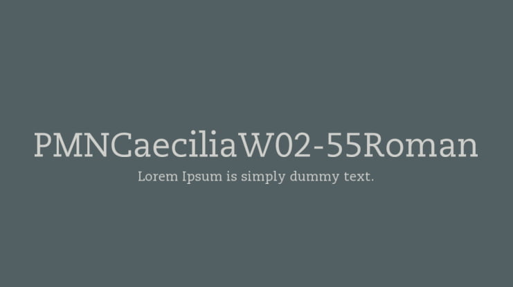 PMNCaeciliaW02-55Roman Font